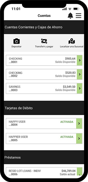 Manage Your Accounts Spanish