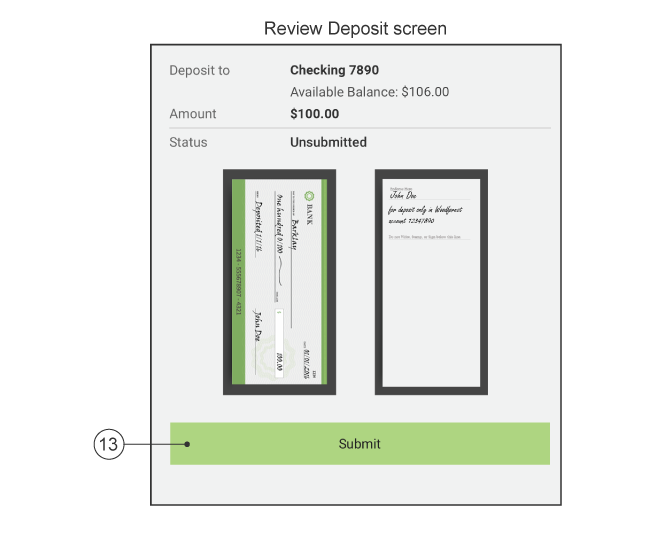 Mobile Deposit Step 6